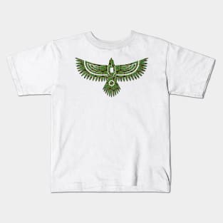 ✪ Eagle / Abstract Jungle pattern style / Tattoo ✪ Kids T-Shirt